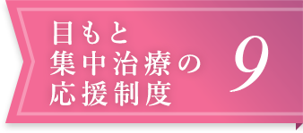 目もと集中治療の応援制度9