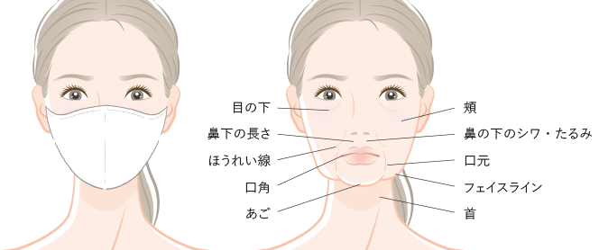 下顔面の老化の種類