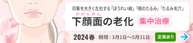 下顔面（かがんめん）の老化集中治療