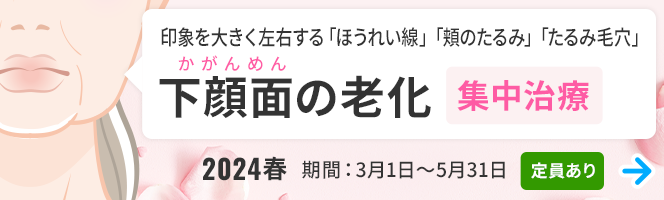 下顔面（かがんめん）の老化集中治療