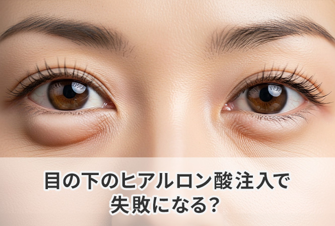 目の下のヒアルロン酸注入で失敗になる?チンダル現象や膨らみ過ぎになる状態とは
